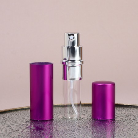 Perfume bottle, with a spray, 10 ml, purple color-5