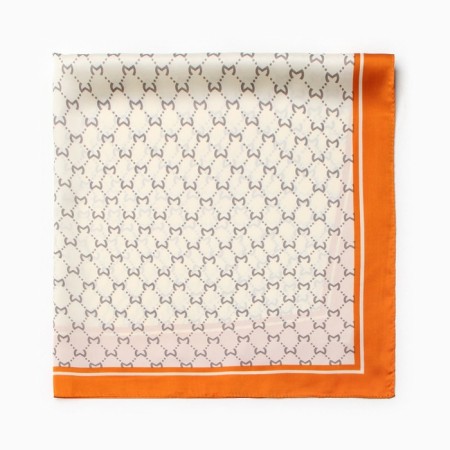 Women's scarf minku 70*70 cm, orange-2