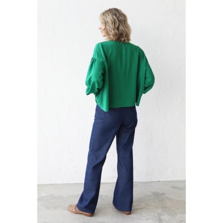 Blouse with a frill, size 48-3