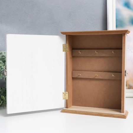 Keywood tree 6 hooks "Home Cozy" 25x20x6.5 cm-2