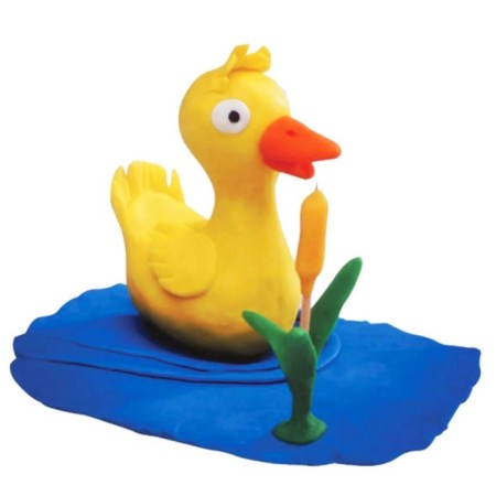 Modeling dough 7 colors of 60 g, "gamer" in a plastic bucket-4
