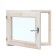 Window, 40 × 50cm, double glass of linden