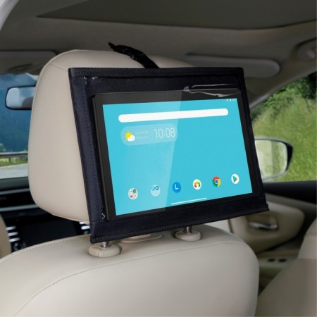 Siger tablet holder, for a car headrest, cloth