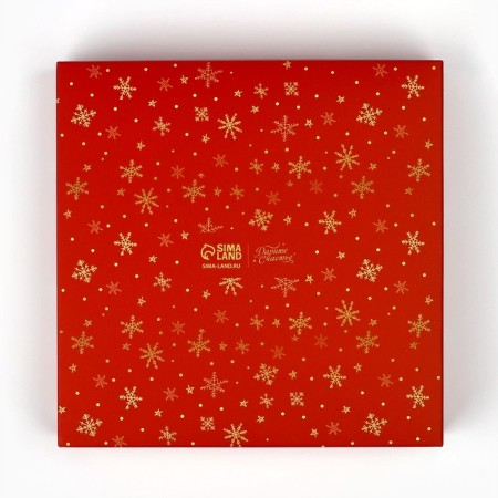 Box for confectionery "with new happiness", 15 x 15 x 20 cm, new year-4