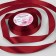 Satin tape, 20 mm × 23 ± 1 m, cherry color No. 37