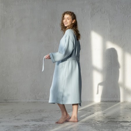 Shifu robe, size l, blue color-3