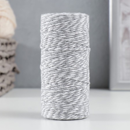 Yarn 100% cellulose "Softino Raffia Color Melange" Washed, gray 100m ± 2m 87 g