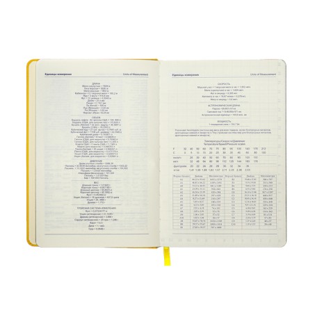 Leduced Diary A5, 140l, Cage, leatherette, elastic band, black cut, yellow-9