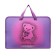 Folder with A4 handles, 340 x 245 x 75 mm, plastic, handles, PT-14-4-12 "Bear with a bow" (voluminous 3D rusunes with a metallic effect) 71215