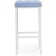 Stool Bar loft Metal/velor, white/blue 35x35x65 cm