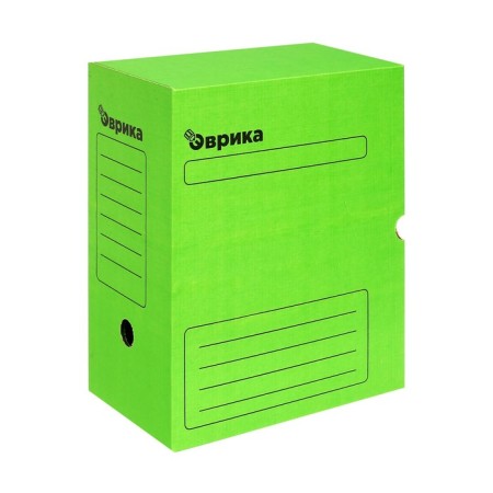 Archive box with A4 Calligrata valve, 150 mm, microgofrotcard, up to 1,400 sheets, green-1