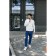 Jumper male ise, size 50, white color
