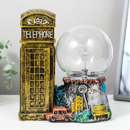Plasmic ball Polystone "London telephone booth" 19.5x15x16 cm