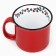 New Year's ceramic "garland" mug, 450 ml, white color