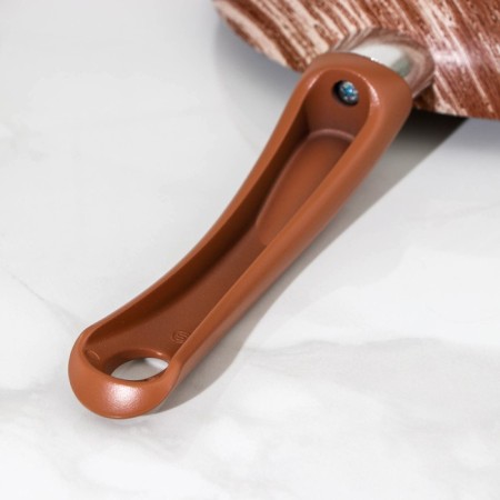 Deep pan Kantry, D = 26 cm, plastic handle, anti -stick coating, brown color-4