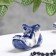 Souvenir "Bashmak", 12 x 6cm, gzhel, porcelain