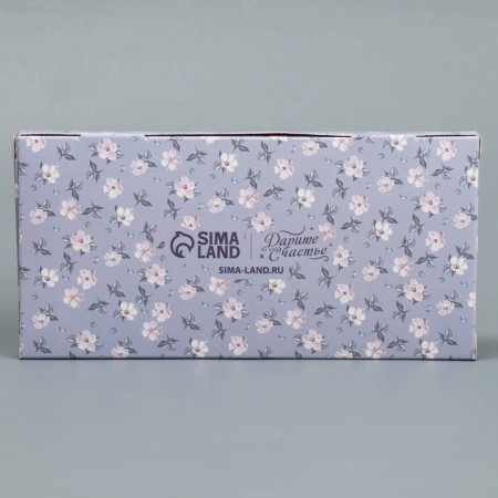 Capcake box, confectionery packaging, 2 cells "Pattern", 16 x 8 x 11.5 cm-3