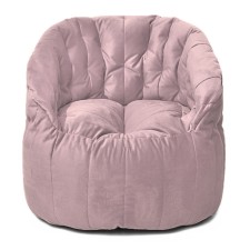 Chelsea chair, size 85x85 cm, velor fabric, pink color