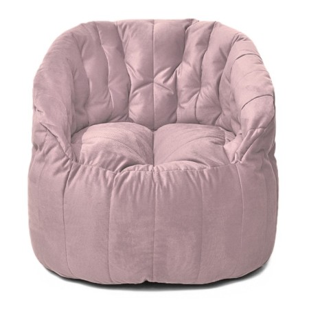 Chelsea chair, size 85x85 cm, velor fabric, pink color
