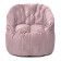 Chelsea chair, size 85x85 cm, velor fabric, pink color