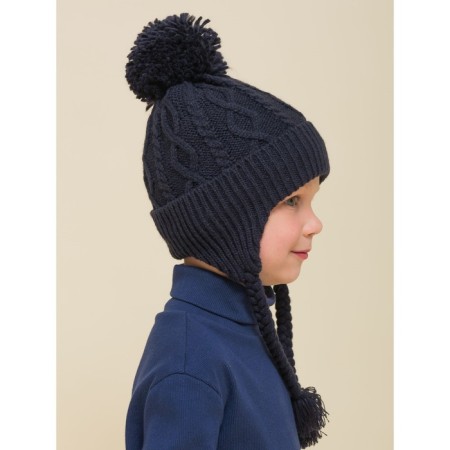 Children's hat, size 48-50, dark blue color-1