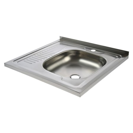 Kitchen sink Trio, invoice, without siphon, 60x60 cm, right, stainless steel 0.4 mm-1