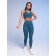 T-shirt-top sports female, size m, color sea wave