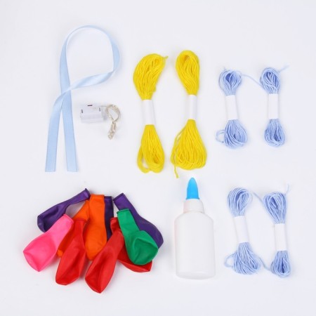 Set for creativity "New Year's garland", blue with silver-2