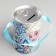 Piggy bank with holography, 7.8 cm x 7.8 cm x 12 cm "Anna", cold heart