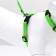 Kit for cats, width 1 cm, Osh 16.5-27 cm, fire 21-35 cm, leash 120 cm, green