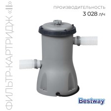 Filter pump for pools, with cartridge 