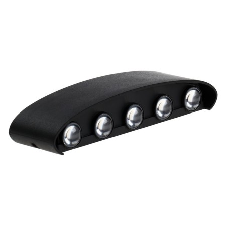 Facade lamp "Semosfer", FSD-066, 10 watts, 3000k, 5 rays, IP65, 220 V, plastic, black. 10084