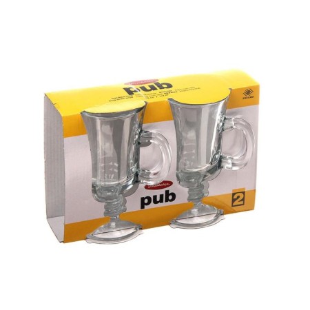 A set of glass mugs for PUB coffee, 215 ml, 2 pcs-2