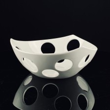 Фруктовница Lenardi Bianco, фарфор, d=25.5 см