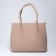 Bag-tout El Masta with a zipper, beige color