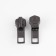 Automatic castle for metal zippers, No. 3, 10 pcs, black nickel color
