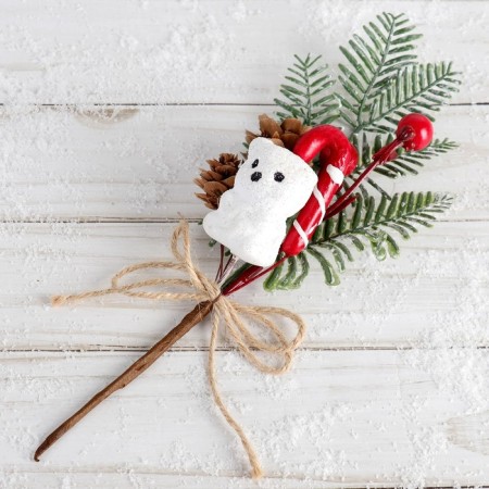 Decor "Winter Charm" Bear cones Lollice 21 cm