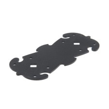 Figure mounting plate 135x60x2.1, polymer, black