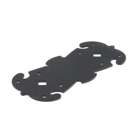 Figure mounting plate 135x60x2.1, polymer, black