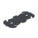 Figure mounting plate 135x60x2.1, polymer, black