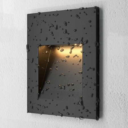 Outdoor O038-L3b, 3W, 6.5x6.8x6.2 cm, LED, 100LM, 3000K, black color, black-5
