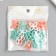 Decor for creativity "Flower. Mint, peach, white and transparent" nr 20 g 2.8x2.8x0.4 cm