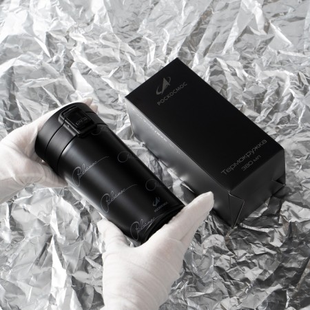 Thermal circle Roscosmos x Onlytop, 380 ml, black color-1