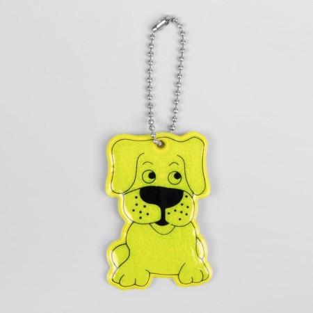 Reflective element "dog", bilateral, 6 × 3.5 cm, color mix-2
