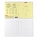 Notebook 12 sheets in the large cage of Erichkrause "Classic", cover coated cardboard, OFSET block, yellow