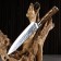 Hunting knife "Hild" 32.5cm, blade 205mm/2.7mm, brown