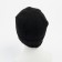 Men's hat with fleece lining, color black mix, size 56-58