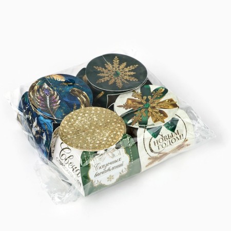 Tea candle "Festive", d = 4 cm, mix-10