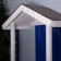 Garland "fringe" 4 × 0.6 m, IP44, transparent thread, 180 LED, glow blue, white flicker, 220 V