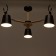 Chandelier 1073/3bk e27 60W black 72x72x50 cm Bayerlux